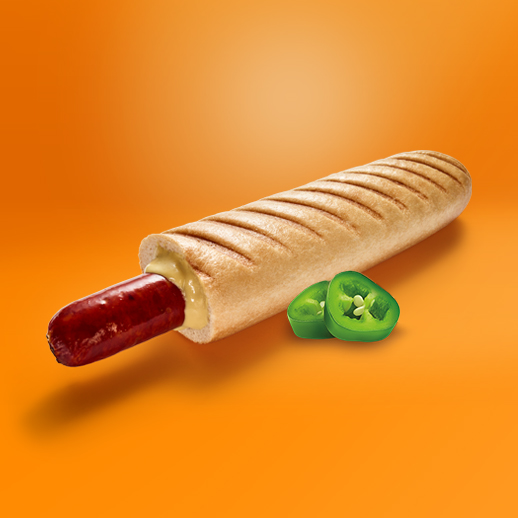 Hot Dog XXL s pikantní paprikovou klobásou